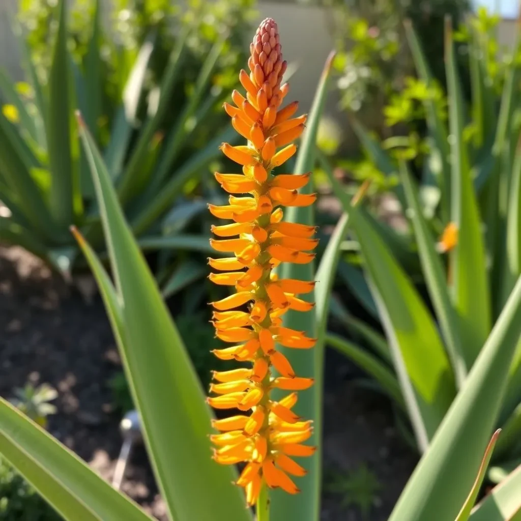 How to Grow Aloe Vera Plant Flower at Home 2 Aloe Vera Plant in Bloom Outdoors