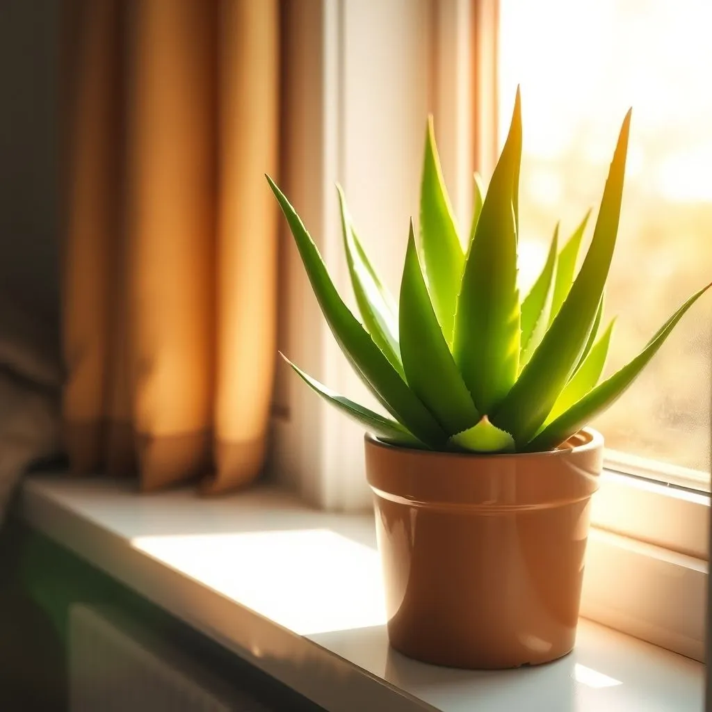 How to Grow Aloe Vera Plant Flower at Home 3 Healthy aloe vera plant indoors without bloom stalk.