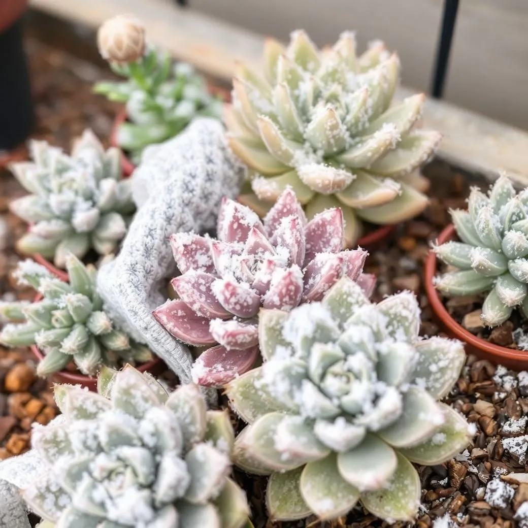 How to Master Succulent Care Outdoors in 9 Easy Wins 2 Frost Cloth Covering Succulents
