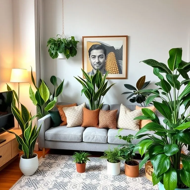 Exotic and Rare Houseplants Thriving Indoors Healthy exotic and rare houseplants arranged in a bright apartment microclimate
