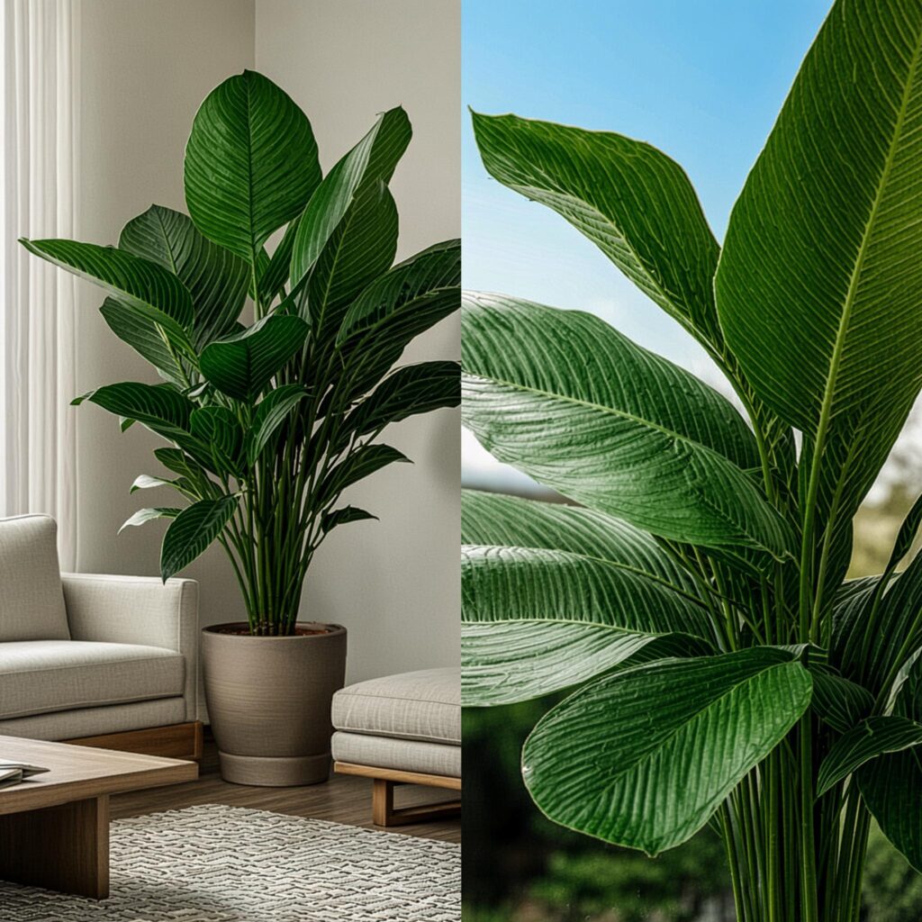 Bird of Paradise Plant Care Indoor: The Complete Guide for Thriving Plants 4 Comparison of indoor and outdoor Bird of Paradise plant growth in different lighting conditions