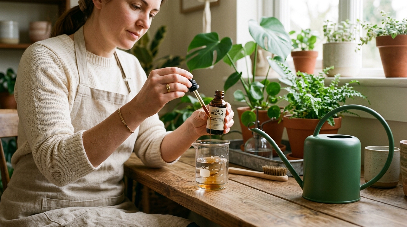Balanced Feeding and Watering for Pilea Peperomioides Houseplant Diluting liquid nutrients for a healthy pilea peperomioides houseplant